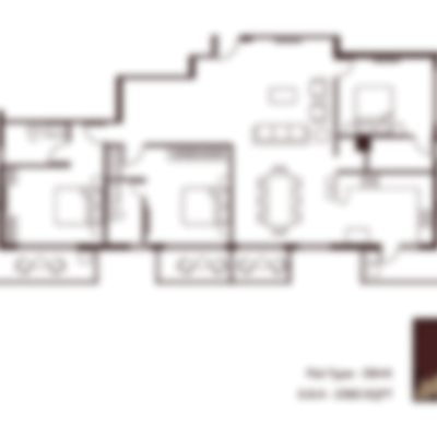 A uniquely contoured 3BHK designed to create natural zoning between living and private spaces, enhancing comfort, openness, and privacy.